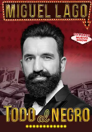 Cartel de Miguel Lago: Todo al negro