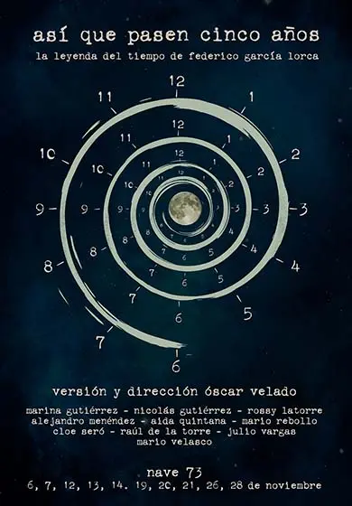 Cartel de Así que pasen cinco años