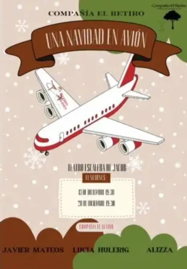 Cartel de Una navidad en avión