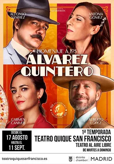 Cartel de Homenaje a los Álvarez Quintero