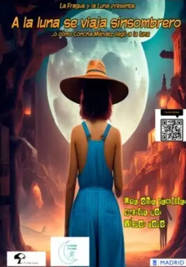 Cartel de A la luna se viaja sinsombrero