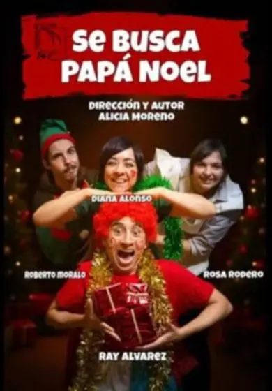 Cartel de Se busca Papá Noel