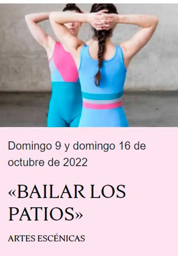 Cartel de Bailar los patios