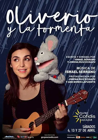 Cartel de Oliverio y la tormenta
