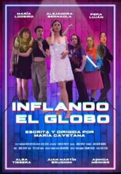 Cartel de Inflando el globo