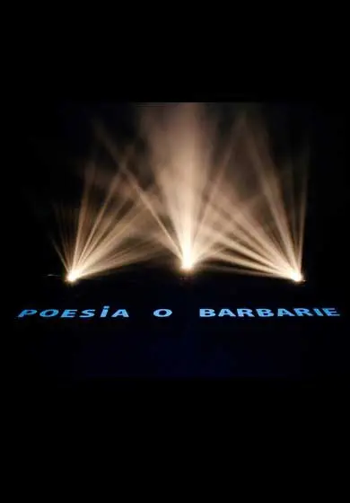 Cartel de Poesía o barbarie