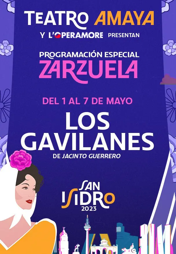 Cartel de Zarzuela San Isidro 2023: Los Gavilanes