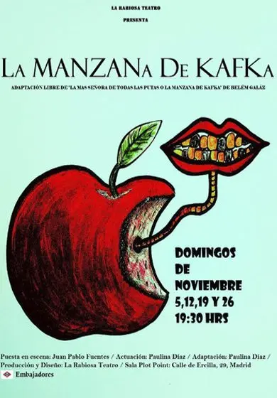Cartel de La manzana de Kafka