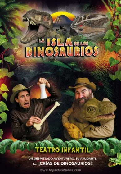 Cartel de La isla de los dinosaurios