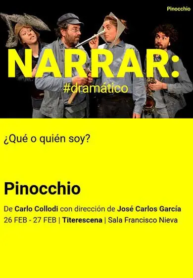 Cartel de Titerescena: Pinocchio