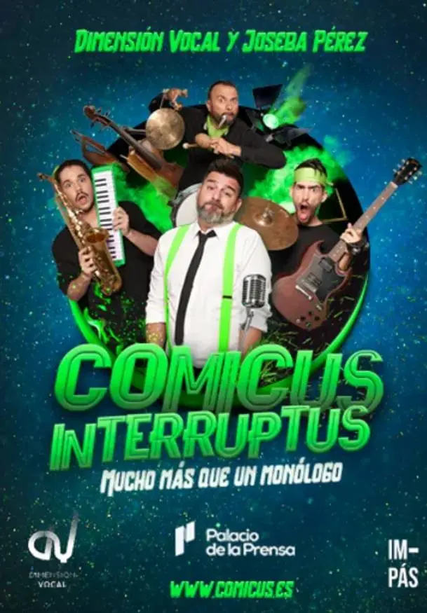 Cartel de Dimensión vocal y Joseba Pérez: Comicus interruptus