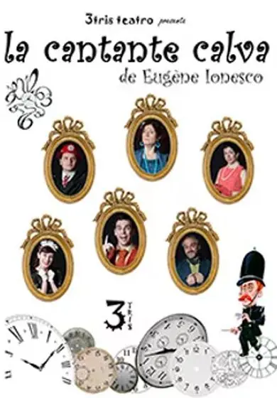 Cartel de 3tris teatro: La Cantante Calva