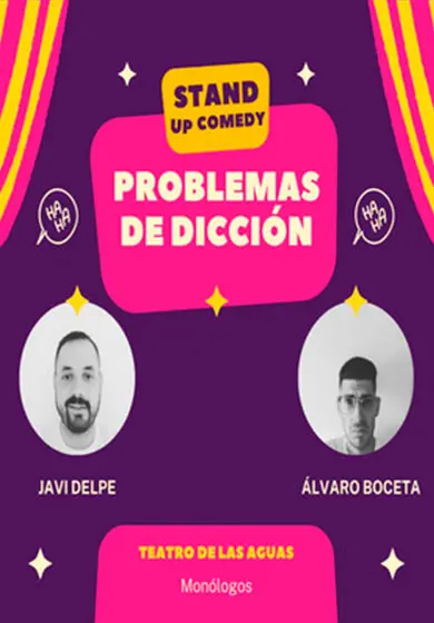 Cartel de Problemas de dicción
